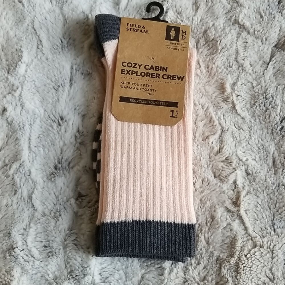 Field & Stream Cozy Explorer Tropical Peach Socks